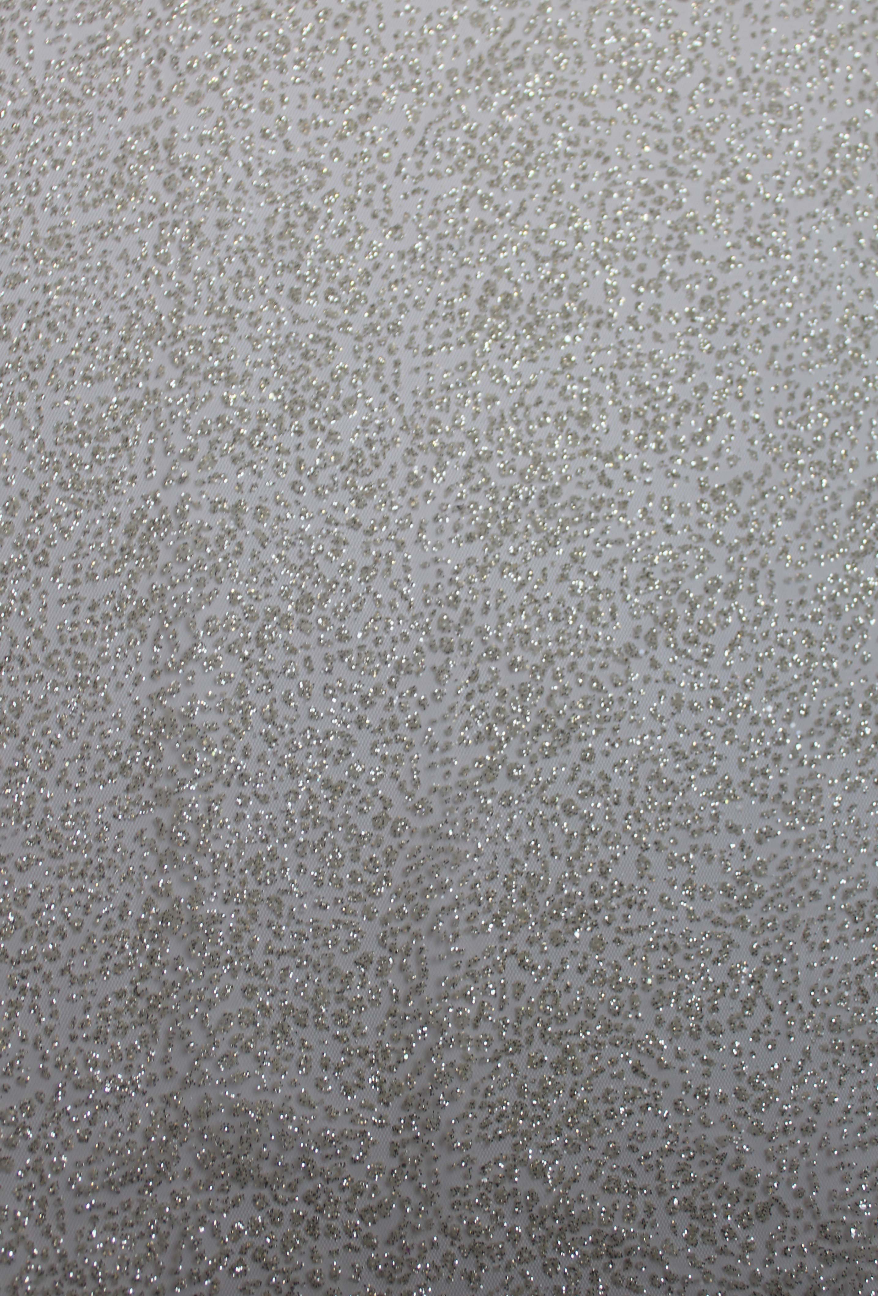 GLITTER TULLE - NUDE/PLATINUM